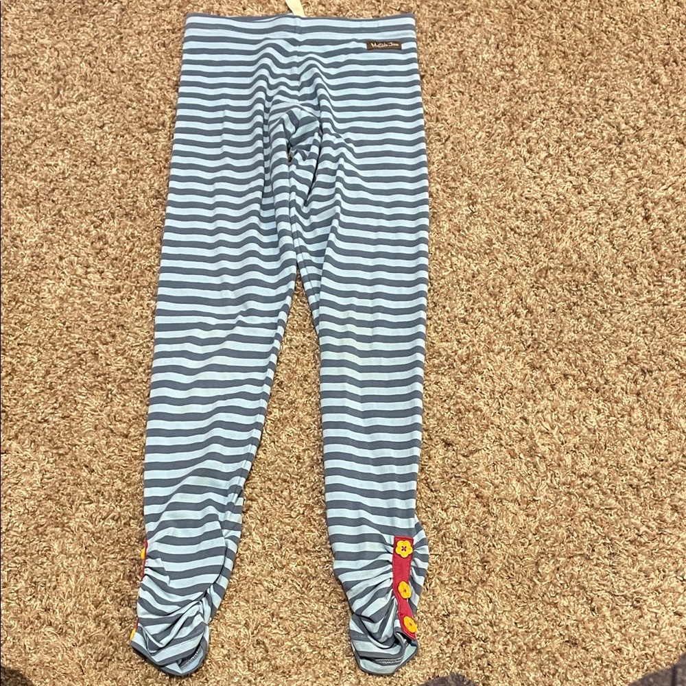 Matilda Jane Blue Striped Kids Leggings